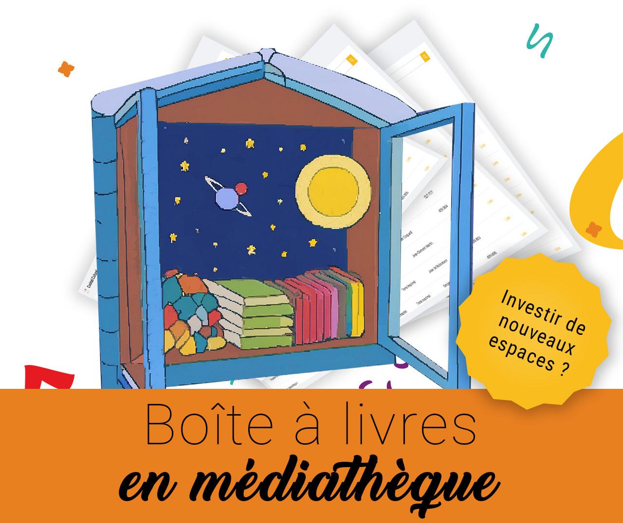 Boîte à livre enmédiathèque