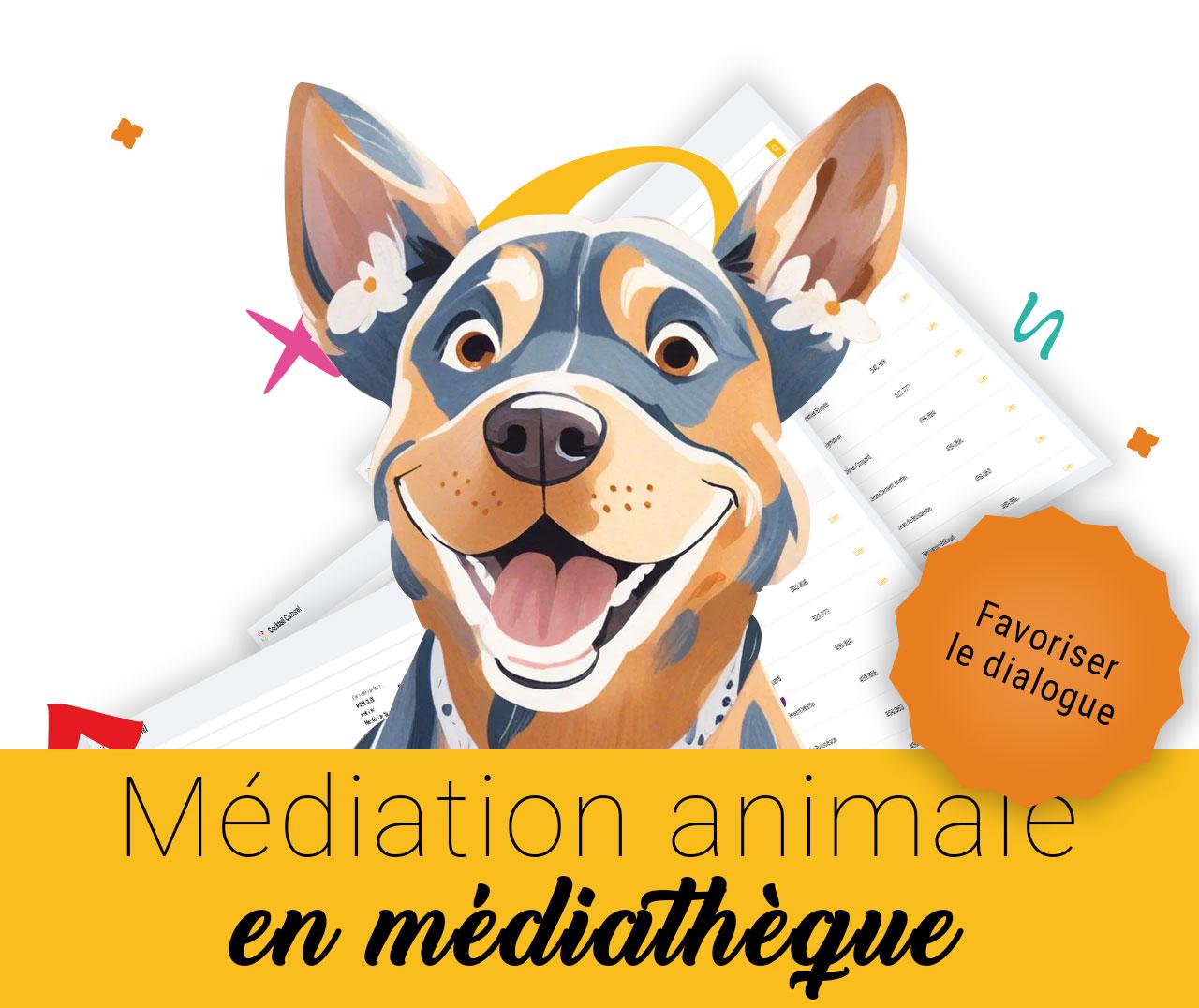 Médiation animale en médiathèque