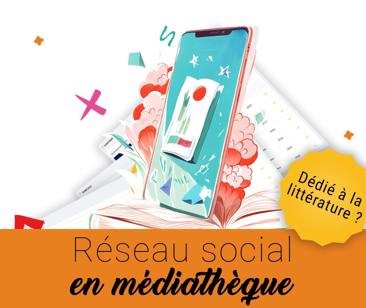 Réseau social littéraire en médiathèque