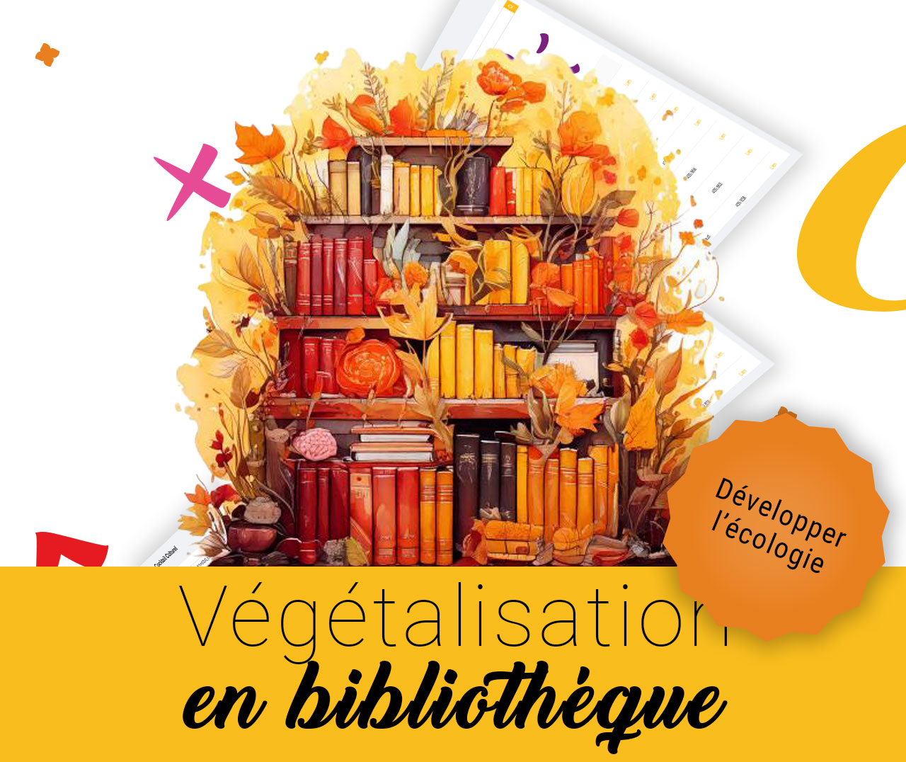 Végétalisation en bibliothèque